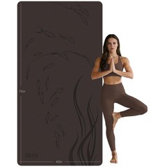 Extra Wide Thick Yoga Mat for Women and Men 76″x 40″x 10mm TPE Exercise Mat, …