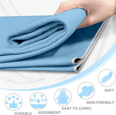 Yoga Towel,Ultra-Absorbent Yoga Mat Towel for Hot Yoga Towel Non Slip,Featuring