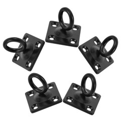 5 Pcs Wall Hook Rope Support Holders Stainless Steel Square Eye Plate