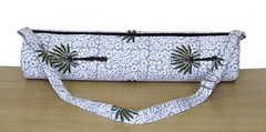 Indian White Palm Cotton Unisex Bags Gym Bags With Shoulder Strap Yoga Mat Bags