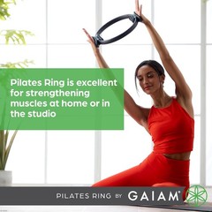 Pilates Ring Fitness Circle Lightweight Foam Padded Handles Flexible