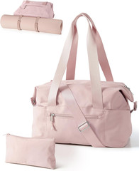 Small Gym Bag with Yoga Mat Holder, Wet Pocket and a Separate Pouch, Small Gym D