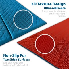 Foldable Yoga Mat – 1/4 Inch Thick, Lightweight, Easy to , Non-Slip Travel Yo…