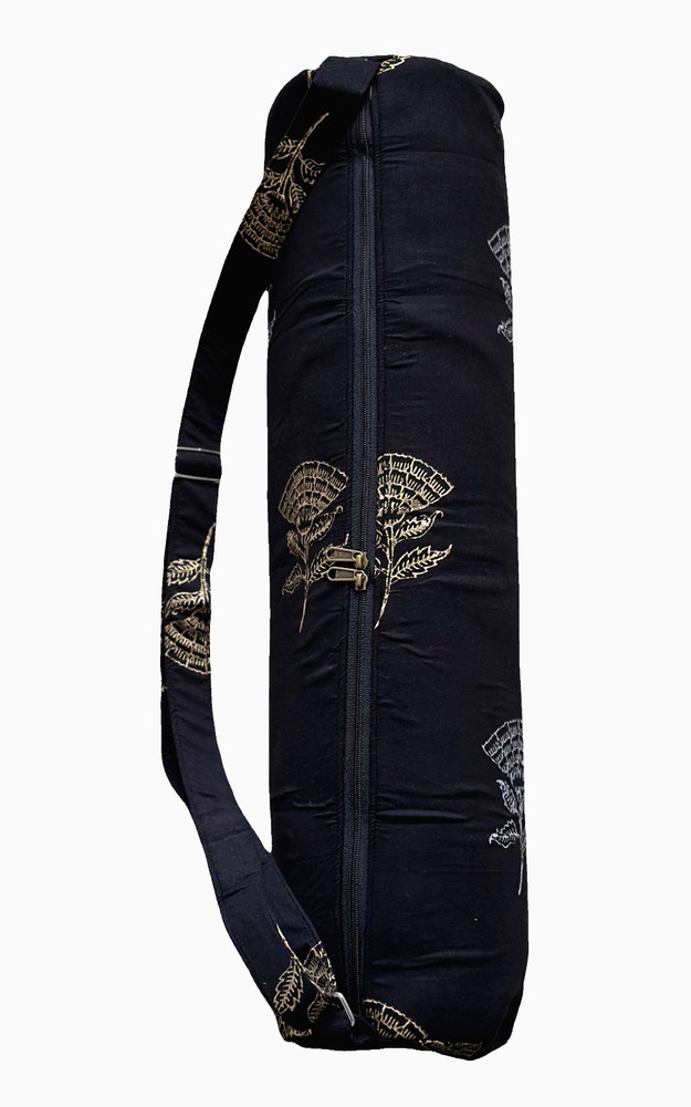Yoga Mat Bag for Women & Men,Travel Yoga Gym Bag for 1/4″ 1/3″ Thick (Black)