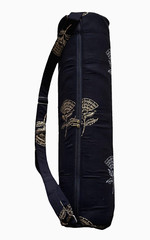 Yoga Mat Bag for Women & Men,Travel Yoga Gym Bag for 1/4″ 1/3″ Thick (Black)