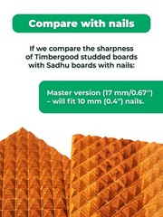 Timbergood Sadhu Board “Master” with Wooden Nails 17 mm (0.67”)