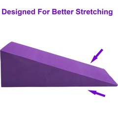 DEAYOU 2 Pack Yoga Foam Wedge, 13″ EVA Foam Calf Stretch Slant Board for Lowe…