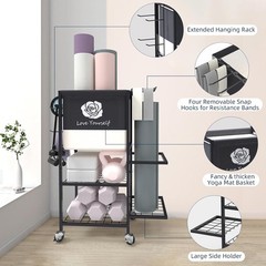 Yoga Mat Storage Rack Home Gym Storage Rack Gym Workout Equipment Storage