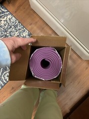 YOGA EXERCISE MAT, HH-COMP -TPE, 1/4″ THICK, PURPLE #350-00002 Brand New in Box