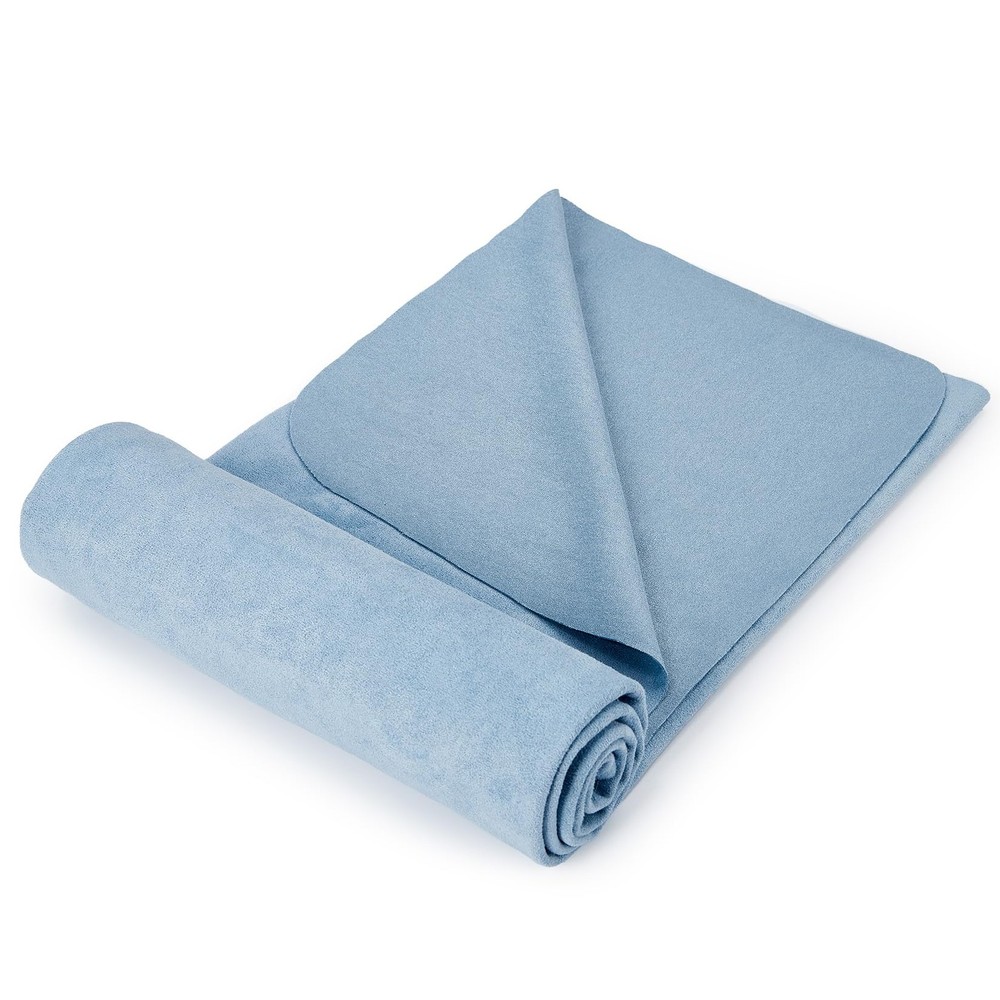 Non Slip Suede Microfiber Yoga Mat Towel Sweat Absorbent Quick Dry 183×67 Cm