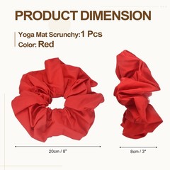 Yoga Mat Scrunchy, Yoga Mat Strap Band 1 Pcs & Cotton & Red