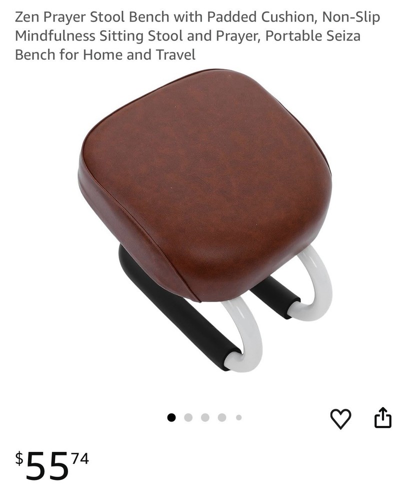 Zen Prayer Stool Bench