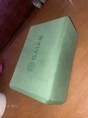 Gaiam Foam Yoga Block Yellow Size 9″W x 6″H x 4″D pilates