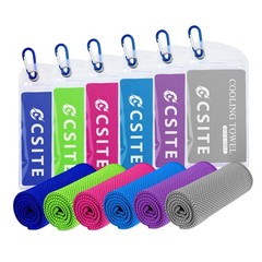 Csite Cooling Towels For Neck And – 6 Pack 47X12 Inch Ice Cold Microfiber