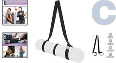 Durable 64 Inch Adjustable Yoga Mat Carrier Strap – Perfect for Thick Mats