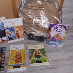 Winsor Pilates System w/ 5 DVDs, planner and pilates compression ring, open box