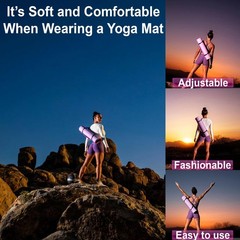 Carry Strap for Yoga Mats – Carry your yoga mat comfortably anywhere with d…