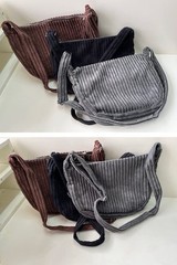 Ulisty Women Small Corduroy Hobo Bag Wide Strap Crossbody Bag Shoulder Bag Ca…