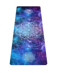 Printed Travel Yoga Mat-1/16 Inch Thick Non Slip Fitness Workout Mat with Car…