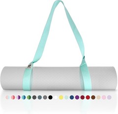 Yoga Mat Strap Adjustable Carrier for All Yoga Mats, 2 Sizes | Extra Thick Co…