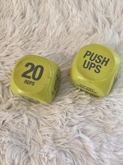 Lime Green Workout Cubes HIIT Interval Workouts Exercises