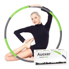 Auoxer Fitness Exercise Weighted Hoops, Lose Weight Fast by One Size, green