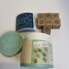 Chronicle Books Yoga Dice: 7 Wooden Dice, Thousands of Possible Combinations NEW