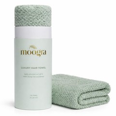 Moogra Beauty Luxury Microfiber Hair Towel Wrap for Women X Large, Sage Green