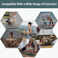 Yoga Mat Foldable – Textured Non Slip Exercise Mat -Travel Lightweight Hot Yo…