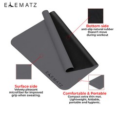 Gray Pilates Reformer Mat