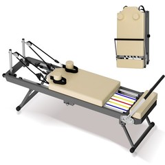 Foldable Pilates Reformer Machine – Home Gym Exercise Equipment