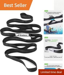 10-Loop Yoga and Stretching Strap – Ideal for Exercise and Therapy