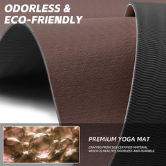 PAIDU Extra Long Wide Yoga Mat 76″X33″X2/5 Inch – Non Slip Thick Exercise Mat fo