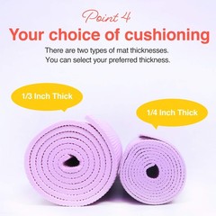 Yoga Mat with Carry Strap for Yoga Pilates Fitness and Floor Workout at Home …