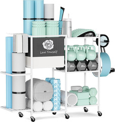 Yoga Mat Storage Rack，Home Gym Storage Rack Gym Workout Equipment Storage Organi