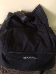 Beyond Yoga Unisex Convertible Gym Bag Black Backpack Drawstring NWT