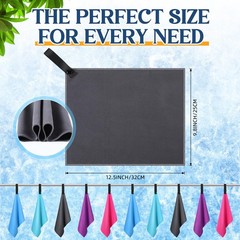 SmoothNovelty 10 Count Quick Dry 12.6×9.9 inches/32×25 cm, 5 Colors