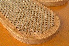 Oak Sadhu Board “Yin Yang” Galvanized Nails 10 mm/0.4 inch