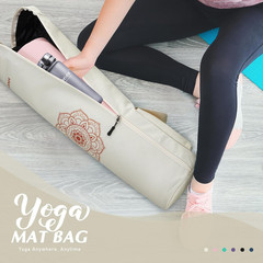 Yoga Mat Bag, Yoga Mat Carrier Full-Zip Exercise Yoga Mat Carry Bag for Women Me