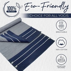 Y O Gayo Handmade Organic Yoga Mat Made with 100% Organic Cotton Yoga Mat