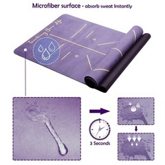 GOLDEN® Yoga Mat Non Slip Rubber XL Large 4mm Thickness 183cm Length Align