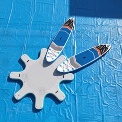 NEW DWF 9’6″ Inflatable Yoga Dock Platform For Yoga Fitness Ocean Sea