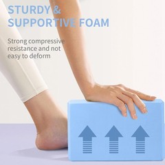 H.J. Immbir 2 Pack Light Blue 9x6x3in Yoga Blocks