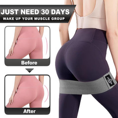 Yoga Mat Thick, 6 Fabric Resistance Bands, 2 Pack Yoga Blocks, Home Workout Equi