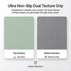 Premium TPE Yoga Mat – Eco-Friendly, 6mm Thick Non-Slip Mat for Yoga, Pilates…