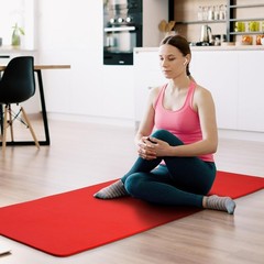 Yoga Mat, 1/2-Inch Extra Thick High Density Exercise Mat, Anti-Tear Exercise …