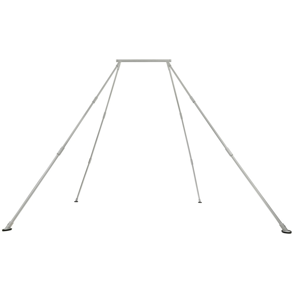 Silvery Aerial Yoga Stand Frame Rig Swing Bar Fit Indoor And Outdoor Portable
