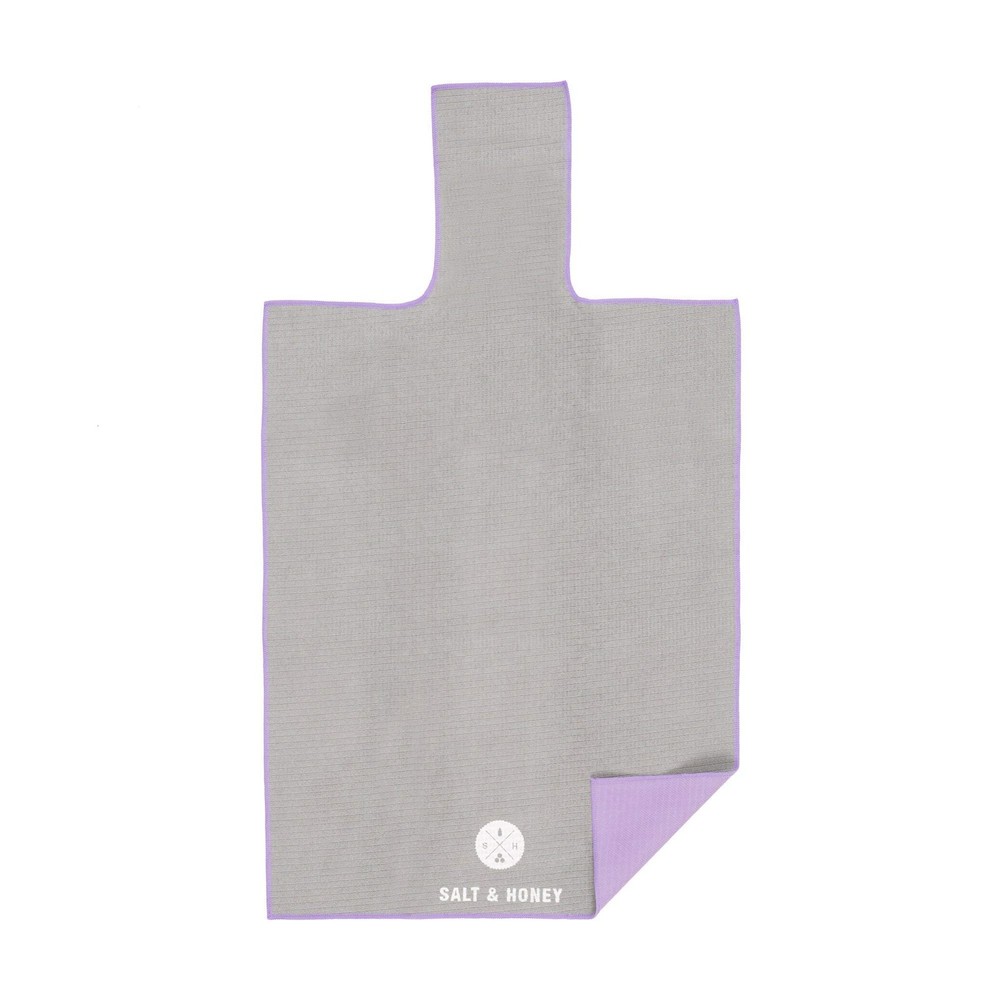 Salt & Honey Salt Honey Non-Slip Pilates Reformer Mat Towel Gray