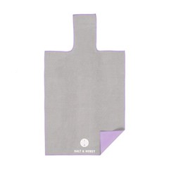 Salt & Honey Salt Honey Non-Slip Pilates Reformer Mat Towel Gray