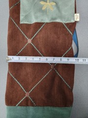 BEATNIK BAGS Yoga Mat Carry Bag Extra Zip Pocket Brown Green Dragonfly Corduroy